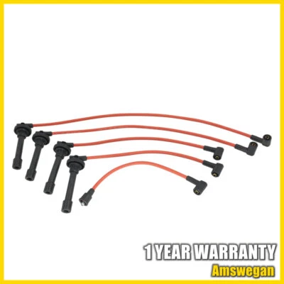 Juego de cables de bujías de núcleo espiral para Honda Accord Civic Del Sol 92-02 Foto 1 de 3