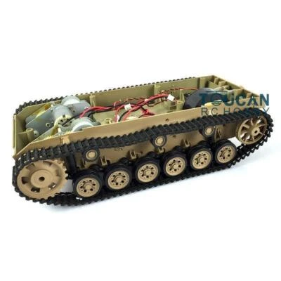 HengLong 1/16 Scale RC Tank German III H 3849 Plastic Chassis W/ Tracks Wheels - Image 1 of 4