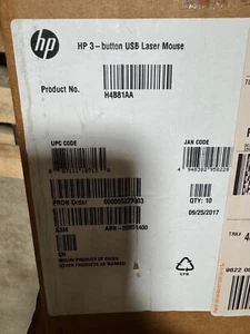 Lot of 10 HP Scroll Wheel 3 Buttons USB Laser Mouse H4B81AA New  - Picture 1 of 3