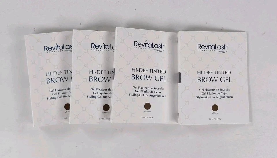 GEL DE CEJAS TINTADO DE ALTA DEFINICIÓN REVITALASH - Marrón suave 3 ml / 0,101 fl oz muestras 4x Foto 1 de 4