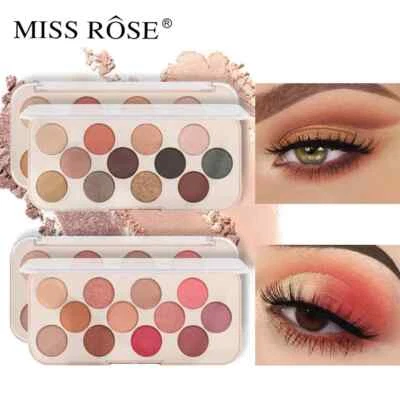 12 Color Matte Shimmer Nude Eyeshadow Palette Mineral Glitter Eye Shadow Pallete - Image 1 of 4