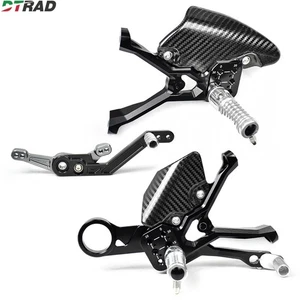 For BMW S1000RR 2019+ Footpeg Rearsets Pedals Heel Guarts Carbon Fiber - Bild 1 von 11
