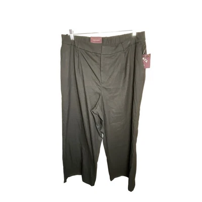 NYDJ Wide Leg Black Stretch No Gap Waistband Pants Size 18 Career Casual - Image 1 of 4