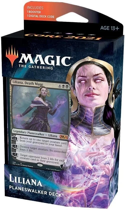 MTG Magic The Gathering Basic Set 2021 Planeswalker Deck Liliana New - Image 1 of 1