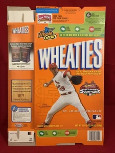Caja de cereales Chris Carpenter Wheaties 2006 Campeones del Mundo Cardenales de San Luis - Imagen 1 de 2