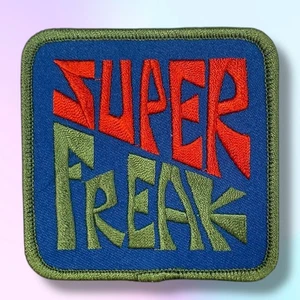 60er Jahre "SUPER FREAK" Antikrieg Vietnam Ära Hippie Jacke / Hemd Ärmel 3" Patch - Bild 1 von 5