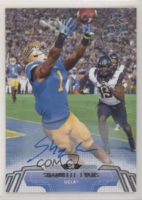 2014 Upper Deck Star Rookies Auto Shaquelle Evans #187 Rookie Auto RC - Image 1 of 2