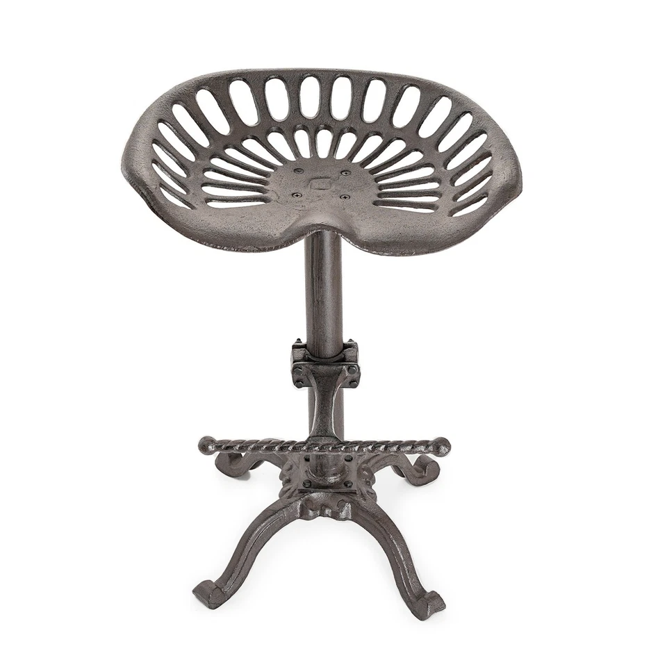 Sungmor Tractor Seat Bar Stools, Cast Iron Rustic Industrial Farmhouse Bar Chair - Image 1 of 1