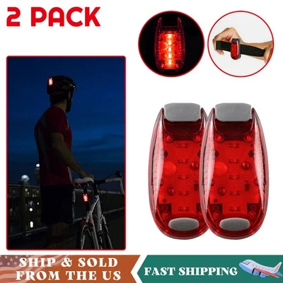 2PCS USB Rechargeable Bike Tail Light Bicycle Safety Cycling Warning Rear Lamp - Image 1 of 4