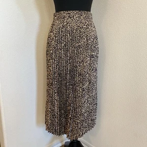 Wild Fable Rock L beige Animal Gepard Leopardenmuster Maxi Western Boho fließend - Bild 1 von 7
