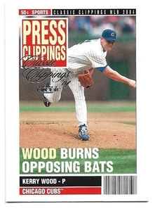 Kerry Wood 2004 Fleer Classic Clippings Press Clippings #9 - Chicago Cubs - Picture 1 of 2