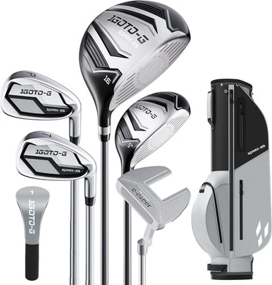 Juego de palos de golf para niños UL RH juego de bolsas de pie de 5 clubes 12-14 67" Foto 1 de 4