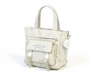 Mochila de lona para mujer con oso de felpa - 2 colores - Imagen 1 de 6