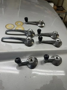 1965-66 FORD GALAXIE WINDOW CRANK HANDLES & INSIDE DOOR HANDLES - COMPLETE SET + - Picture 1 of 9