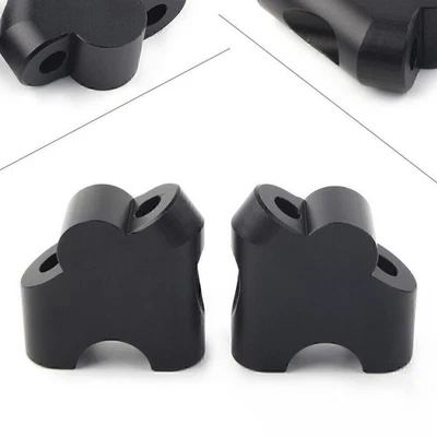 HandleBar Clamp Riser For Suzuki V-STROM DL 650XT 2015-2020 DL 1000 02-17 Black - Image 1 of 4