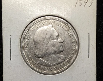 1893 World's Columbian Exposition Half-Dollar, 90% Silver, KM# 455 - Image 1 of 2