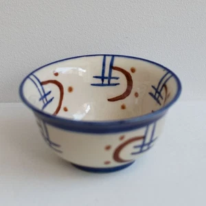 Hael Werkstätten Kumme Schale handbemalt Keramik Heymann Stempelmarke um 1930 - Bild 1 von 5