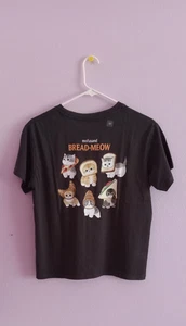 UNIQLO Cat Shirt Mofusand Bread Meow Bust 38 in. Length 22 in. Girls 160 - Picture 1 of 4