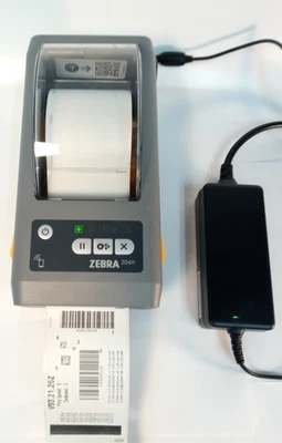 Zebra ZD411 Direct Thermal Barcode Printer 203DPI - Image 1 of 4