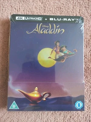 Disney's Aladdin 1992 UK Exclusive 4K UHD Blu-ray Steelbook - Image 1 of 4
