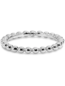 DEVATA Sterling Silver Beaded Ball Ring DRM1221 - Picture 1 of 7