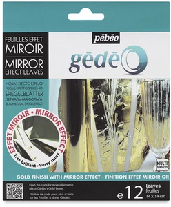 Gedeo Oro Color Espejo Efecto Hoja Metal 12 Hojas Decoración Dorado Pebeo - Imagen 1 de 1
