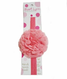 ❤️ NEW BARI LYNN GIRLS SPRING BRIGHT CORAL HEADBAND SPARKLY STONES BEDAZZLED ❤️ - Picture 1 of 2