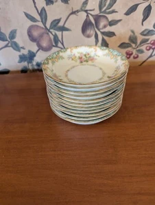 11- VINTAGE NORITAKE JASMINE #585 FRUIT BOWLS (5-1/4") - Picture 1 of 5