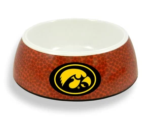 Iowa Hawkeyes Classic Football Haustier Napf [NEU] NCAA Kunststoff Gummi Hund - Bild 1 von 1