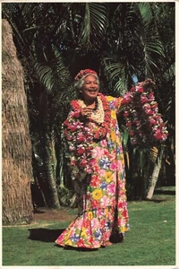 Honolulu Hawaii, colorida Lahela en Waikiki Kodak Hula Show, postal vintage - Imagen 1 de 2