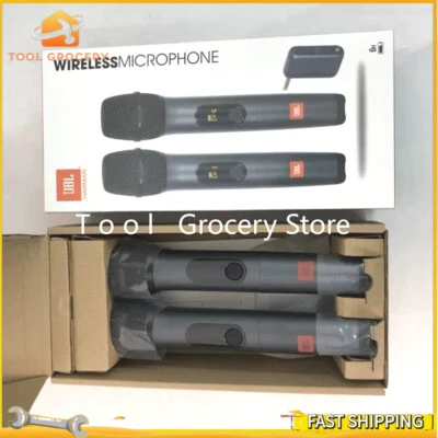 2pcs JBL WIRELESS MIC Set Wireless Dynamic Microphones with Receiver NEW - Image 1 of 4