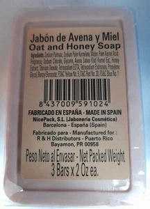 New 3 Jabon Avena y Miel Soap Bars Oat & Honey Made in Spain 2 oz Each - Picture 1 of 1