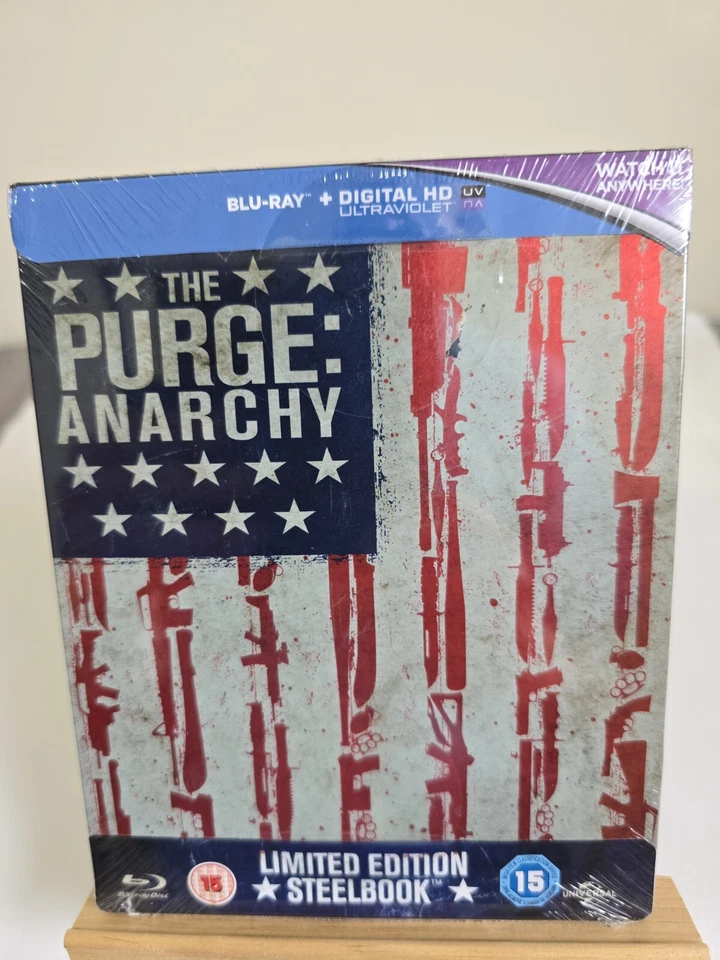 THE   PURGE    ANARCHY   BLU-RAY   LIMITED   EDITION    STEELBOOK,  BRAND   NEW  - Image 1 of 4