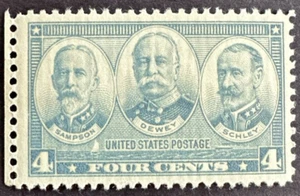 US 1936-37 Scott #793 Stamp MNH OG Navy Issue Sampson, Schley & Dewey 4c - Picture 1 of 2