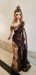 Art Doll in Fashion silk dress unique home Sculpture interior design Boudoir18" - Picture 1 of 12
