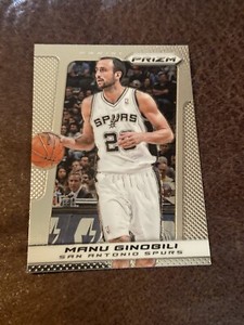 2013-14 Panini Prizm Basketball #122 Manu Ginobili San Antonio Spurs