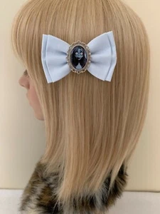 Corpse bride hair bow clip rockabilly disney Tim burton jack skellington blue - Foto 1 di 2