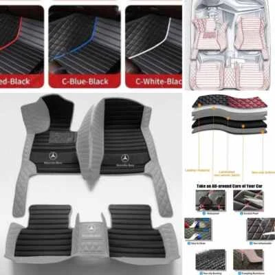 For Mercedes-Benz All Models Car Floor Mats Anti-slip All Weather Custom Carpets - Image 1 of 4