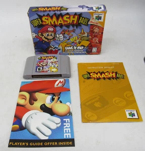 Super Smash Bros. N64 Nintendo 64 Complete CIB! Authentic & Tested! FAST SHIP ! - Picture 1 of 15