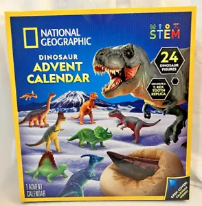 New National Geographic Dinosaur Advent Calendar w/ (24) Figures + Bonus Dig Kit - Picture 1 of 10