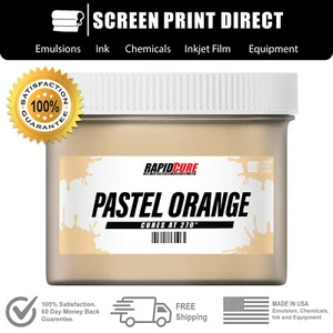 Pastel Orange - Screen Printing Plastisol Ink - Low Temp Cure 270F - 1 Pint - Picture 1 of 5