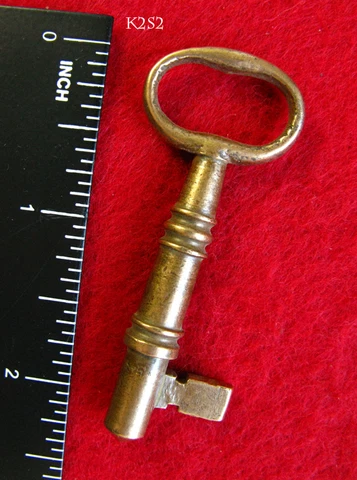 SKELETON KEY - Genuine Antique Brass Old Key - More Rare Wild Unusual Keys Here! Cover