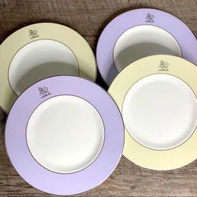 全新 (4) 件套 Vera Wang Wedgwood 白金独角兽口音盘 — 第 1/4 张图片