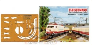 FLEISCHMANN 9901/9900 Schablone + Gleisplanheft für Modellgleis Spur H0 1:87 NEU - Bild 1 von 1