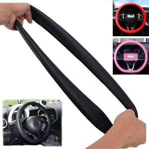 Funda volante coche funda volante protector volante 33-40cm silicona universal - Imagen 1 de 21
