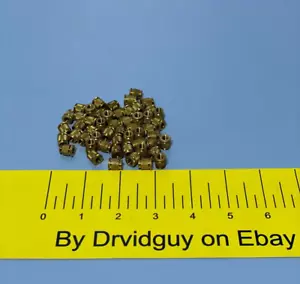 Lot of 50 Brass Knurled Nuts Thumb Nuts 10/32 - Picture 1 of 9