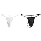 Underwear Thin 2Pc Thong Underpants Classic G-String Lingerie Low-Rise
