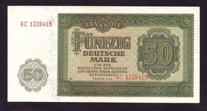 Germany Democratic Republic  50 Deutsche Mark 1948 P-14b   AU - Picture 1 of 2
