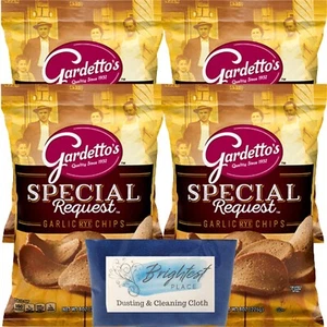 Juego de 4 bolsas de 8 oz de chips de centeno de ajo solo pedido especial de Gardetto - Imagen 1 de 3