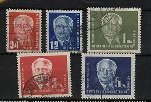 DDR 251 - 256, 1950, Pieck sellado #a226 - Imagen 1 de 1